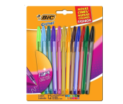 Caneta Esferográfica BIC Cristal Fashion, 12 Cores Vibrantes, Ponta Média de 1.2mm – Blister 1 Unidade na Amazon