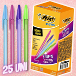 Caneta Esferográfica BIC Cristal Fashion, 1.2mm, 4 Cores na Amazon