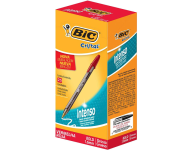 Caneta Esferografica BIC Cristal Intenso, Vermelha, Ponta Grossa de 1.6mm, Bold – 25 Unidades na Amazon