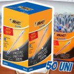Caneta Esferográfica BIC Cristal Precisão, Azul, Ponta Fina de 0.8mm, 856432, 50 Unidades na Amazon