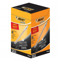 Caneta Esferográfica BIC Cristal Precisão, Preta, Ponta Ultra Fina, 0.8mm, 50 Unidades na Amazon