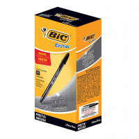 Caneta Esferográfica BIC, Preta, Ponta Ultra Fina, 0.7mm, 902489, 25 Unidades na Amazon