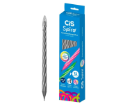 Caneta Esferográfica SPIRO, CIS, Preta, Caixa com 12 unidades na Amazon