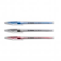 Caneta Esferográfica – STABILO Liner 808 – Pacote Com 3 Unidades – Azul, Preto E Vermelho na Amazon