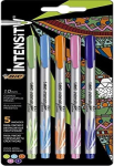 Caneta Hidrográfica BIC Intensity, 5 Cores Vibrantes, Ponta Média de 1.0mm, 971129, Blister 1 Unidade na Amazon