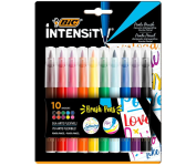 Caneta Hidrográfica BIC Intensity Brush Pens, Ponta Pincel, Traço Fino ou Grosso, pacote com 10 unidades na Amazon