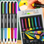 Caneta Hidrográfica BIC Intensity, Ponta Média de 1.1mm, 6 Cores Vibrantes PT 6 UM na Amazon