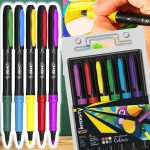 Caneta Hidrográfica BIC Intensity, Ponta Média de 1.1mm, 6 Cores Vibrantes na Amazon