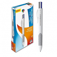 Caneta Papermate Km Quatro Cores Business, Caixa Com 6 Canetas na Amazon