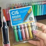 Caneta pincel Brush Metálico com 6 cores Cis na Amazon