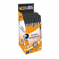 Caneta Preta Bic Cristal Dura Mais – Ponta Esferográfica Média De 1.0mm. Escrita Macia E Cor Intensa na Amazon