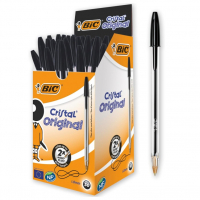 Caneta Preta Bic Cristal Dura Mais – Ponta Esferográfica Média De 1.0mm. na Amazon
