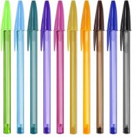 Canetas Coloridas Bic Cristal Fashion 10 Cores Vibrantes, Ponta Esferográfica Média De 1.2mm na Amazon