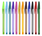 Canetas Coloridas Bic Cristal Fashion 12 Cores Vibrantes na Amazon