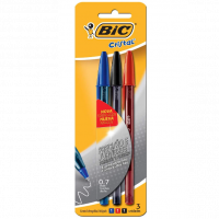 Canetas De Ponta Fina Bic Cristal Precisão E Suavidade – Ponta Ultra Fina Pacote Com 3 na Amazon