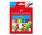 Canetinha com 12 Cores Estojo Cartão, Faber-Castell na Amazon