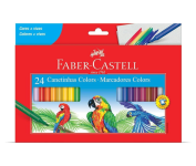 Canetinha Hidrográfica com 24 Cores Estojo Cartão, Faber-Castell, Multicor na Amazon