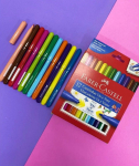 Canetinha Vai e Vem 12 Cores, Faber-Castell, 15.0112VVZF, Multicor na Amazon