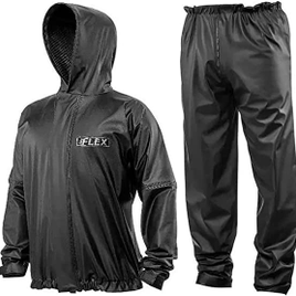 Capa de Chuva Motoqueiro Flex  Calça + Jaqueta Com Capuz -  Delta Capas na Amazon