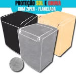 Capa Maquina Lavar Com Ziper Todos Tamanhos na Shopee