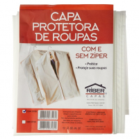 Capa Protetora De Roupa/terno Com Ziper, Ribercapas, Bege na Amazon