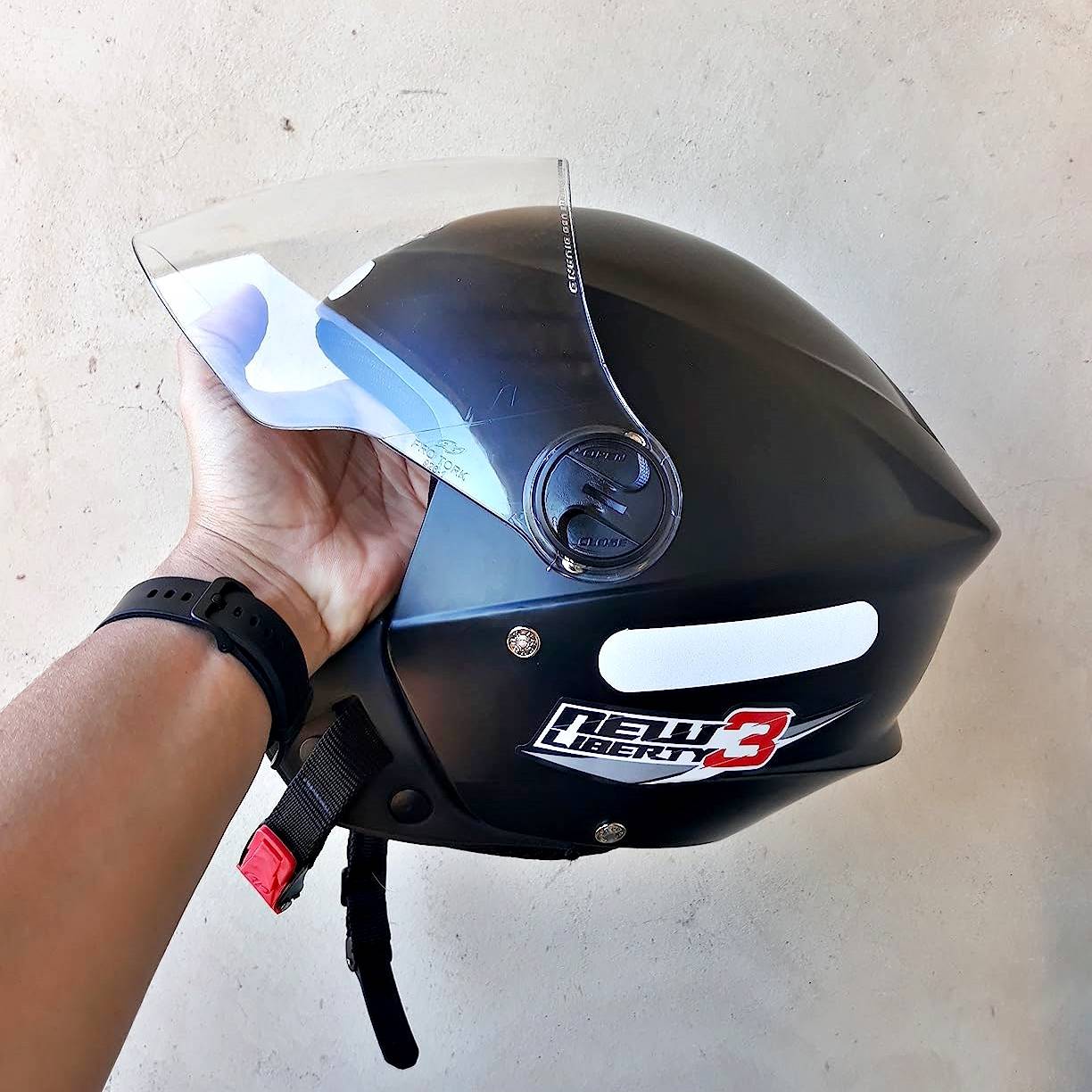 Capacete Aberto Pro Tork New Liberty 3 Solid Preto Fosco Tam. 60 na Amazon