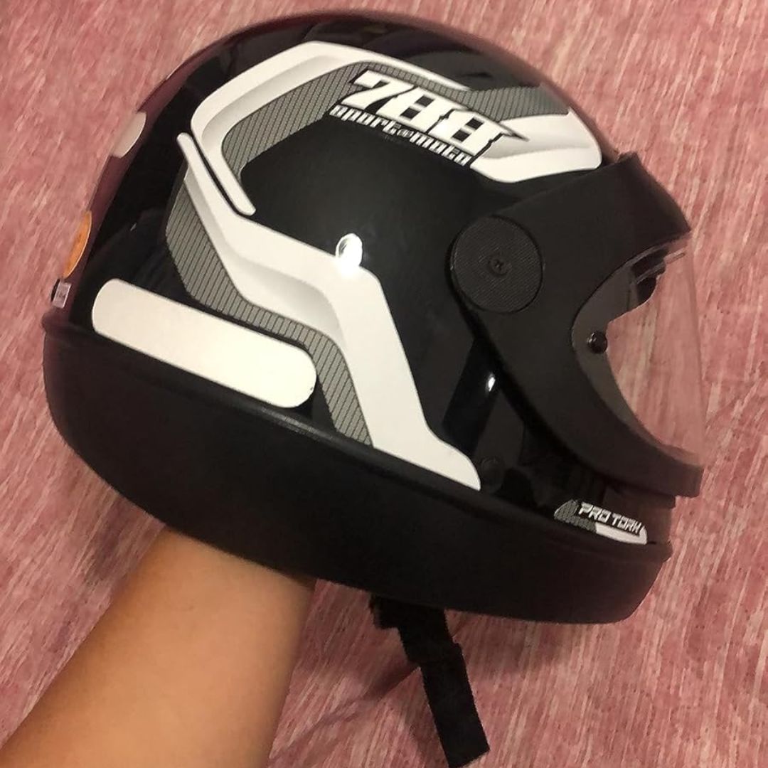 Capacete Fechado Pro Tork Sport Moto 788 Preto – Branco Tam. 60 na Amazon