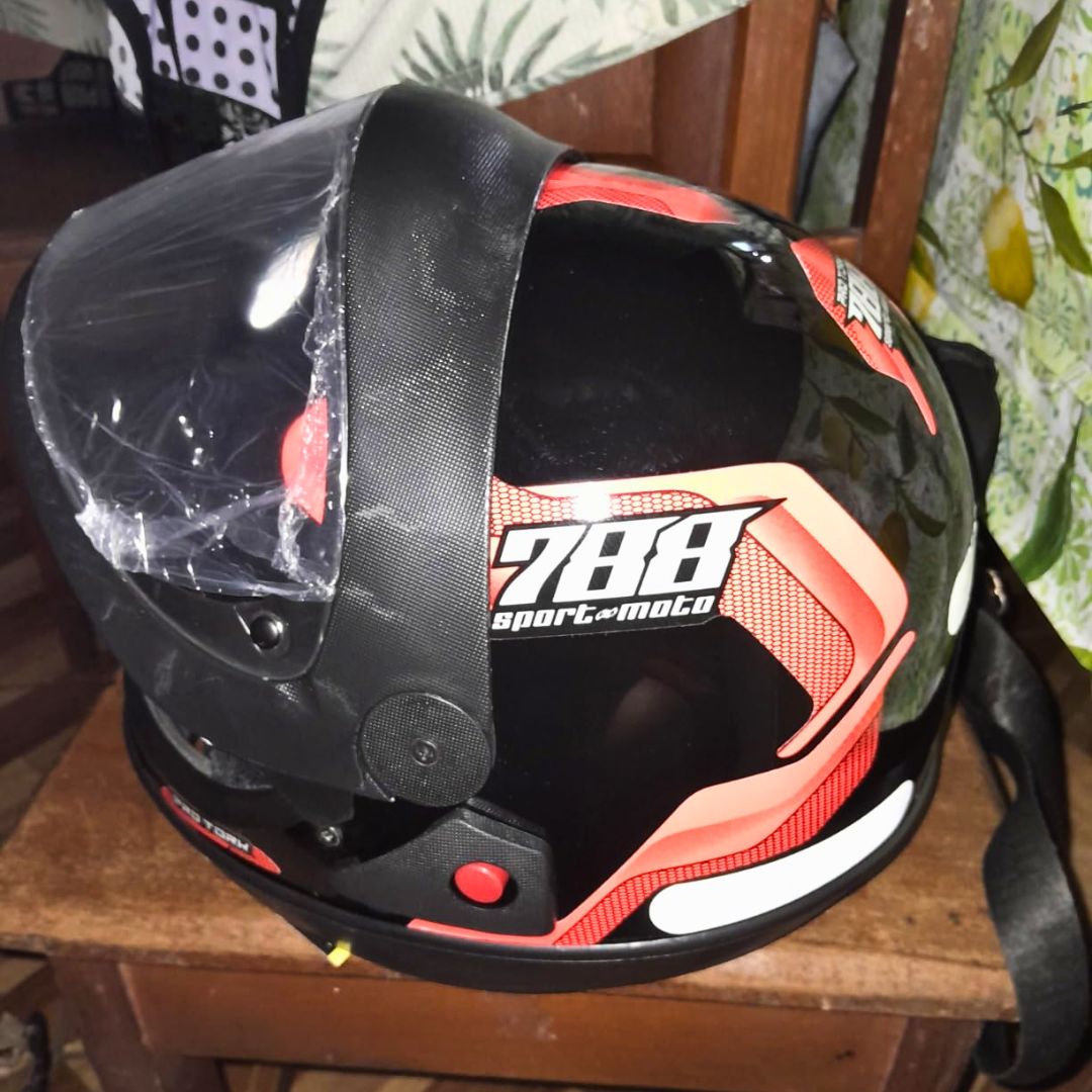 CAPACETE FECHADO PRO TORK SPORT MOTO 788 PRETO – LARANJA TAM. 60 na Amazon