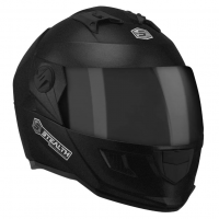 Capacete Fechado Stealth Solid 58 Viseira Fumê Preto Metalico na Amazon