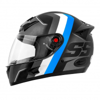 Capacete Mixs MX5 Super Speed Fosco 56 Cinza/Azul na Amazon
