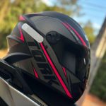 Capacete Moto R8 Pro Tork 56 Viseira Fume Preto/ Rosa na Amazon