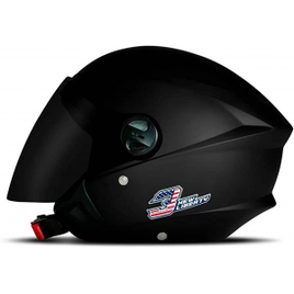 Capacete New Liberty Three Elite 58 Matte Black Viseira Fume - Pro Tork na Amazon