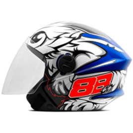 Capacete New Liberty Three GP 88 Brilhante Tam 60 Azul - Pro Tork na Amazon