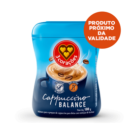 Cappuccino Balance 3 Corações Pote 180g na Mercafé