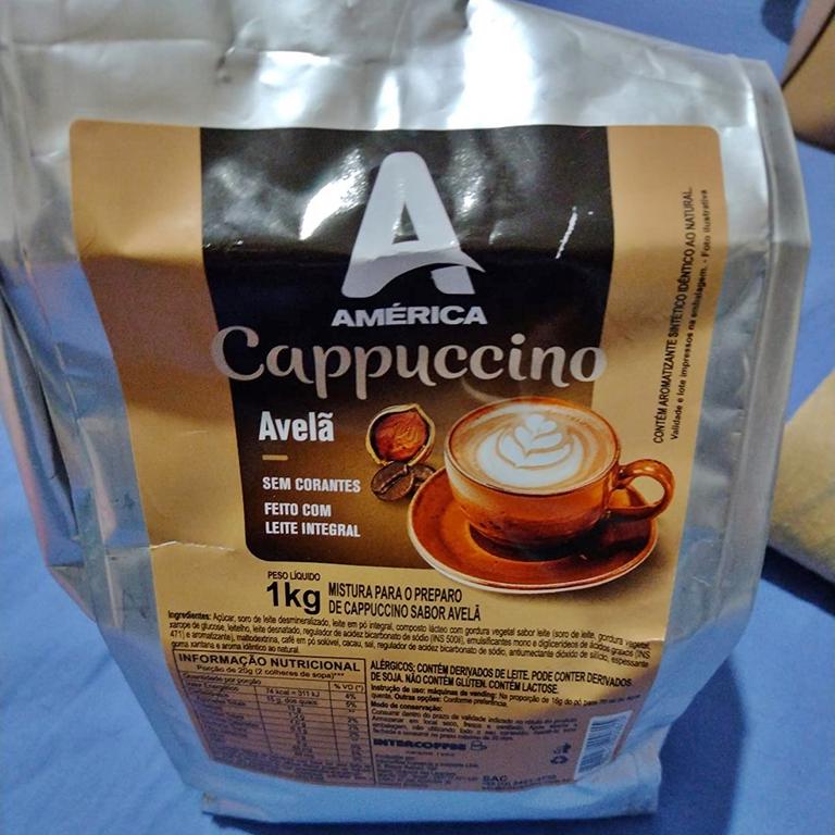 Cappuccino em Pó América Avelã 1 Kg na Amazon