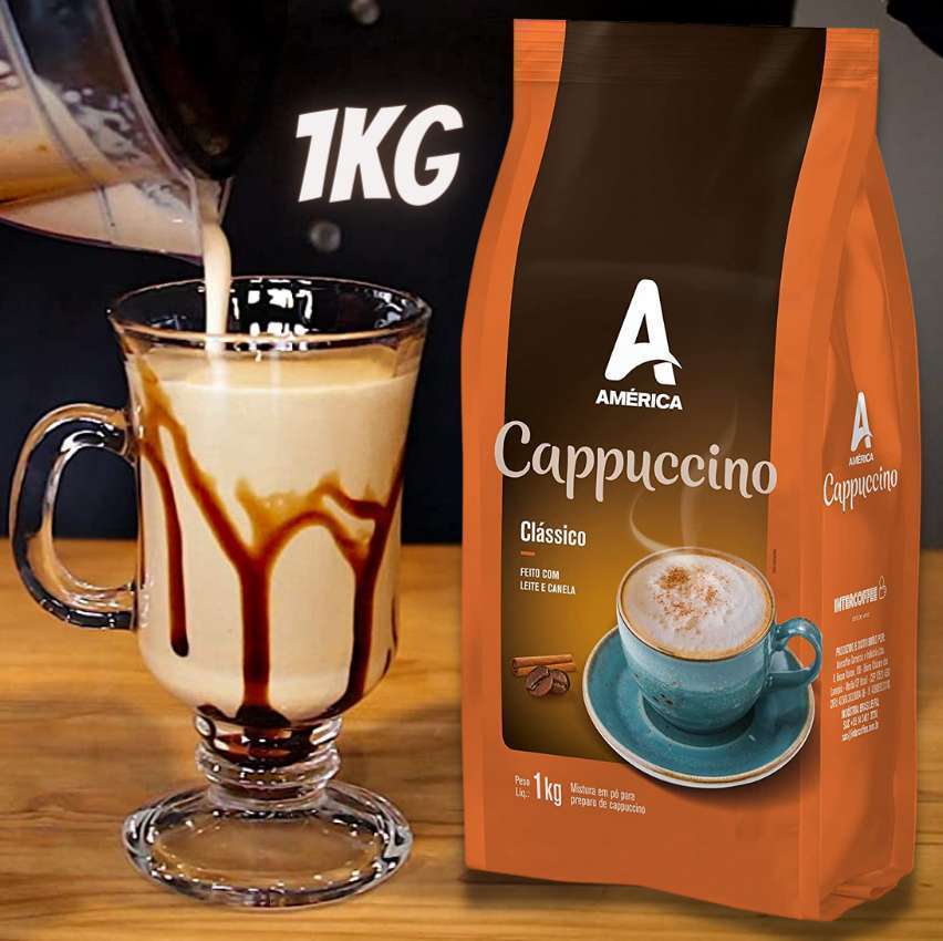 Cappuccino em Pó América Clássico – Pac. 1 KG na Amazon