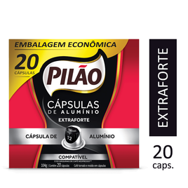 Cápsulas Café Pilão Extra Forte 12 20 unidades na Pilão