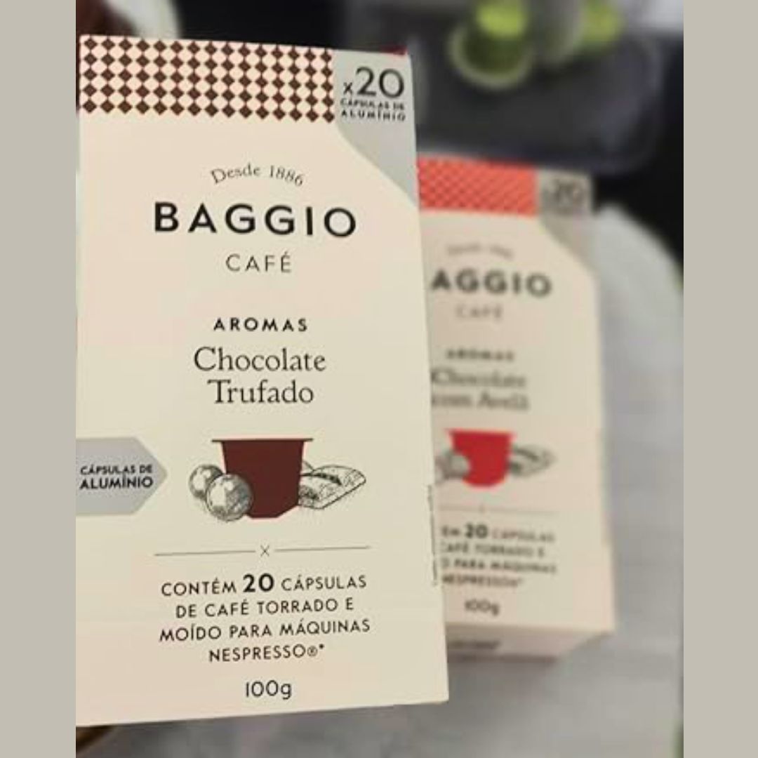 Cápsulas de Café Baggio Café Aroma Chocolate Trufado, compatível com Nespresso, contém 20 cápsulas na Amazon