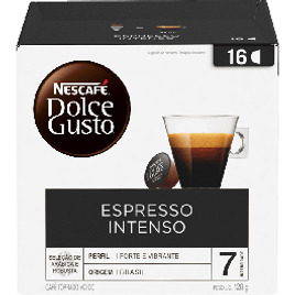 Cápsulas de Café Nescafé Dolce Gusto Espresso Intenso - 16 Unidades na Dolce Gusto