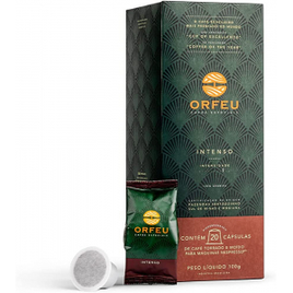 Cápsulas de Café Orfeu Intenso Compatível com Nespresso - 20 unidades na Amazon
