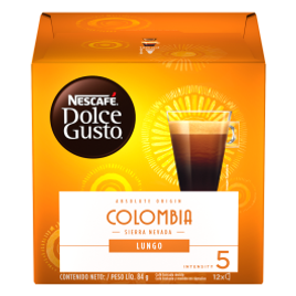 Cápsulas Nescafé Dolce Gusto Origens do Mundo Colômbia - 12 Unidades na Dolce Gusto