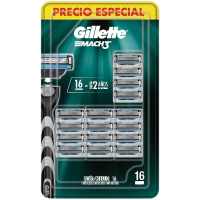 Carga Para Aparelho De Barbear Gillette Mach3 - 16 Unidades na Casas Bahia