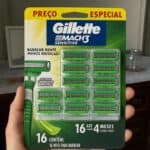 Carga para Aparelho de Barbear Gillette Mach3 Sensitive 16 unidades na Amazon