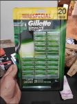 Carga para Aparelho de Barbear Gillette Mach3 Sensitive 20 unidades na Amazon