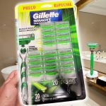 Carga para Aparelho de Barbear Gillette Mach3 Sensitive 20 unidades na Amazon