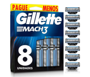 Carga para Aparelho de Barbear Gillette Mach3 – Leve 8 Pague 6 na Amazon
