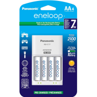 Carregador 4 Pilhas AA Eneloop na Amazon