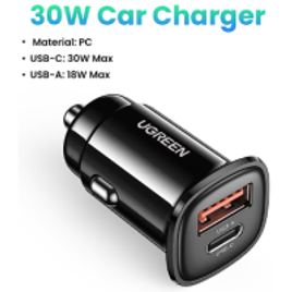 Carregador Automotivo Ugreen Mini 30w na Aliexpress
