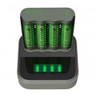 Carregador Com Dock E 4 Pilhas AA 2600mAh - GP Recyko na Amazon