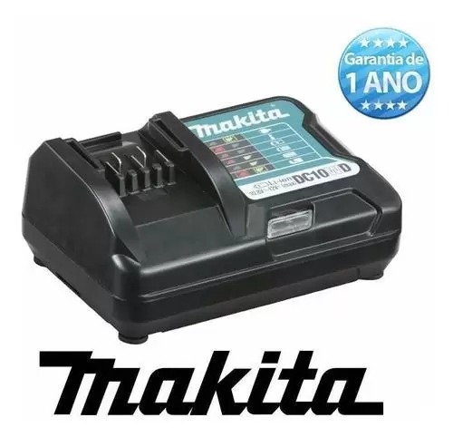 Carregador de Bateria Makita 197342-2 DC10WD 12V Bivolt na Ponto
